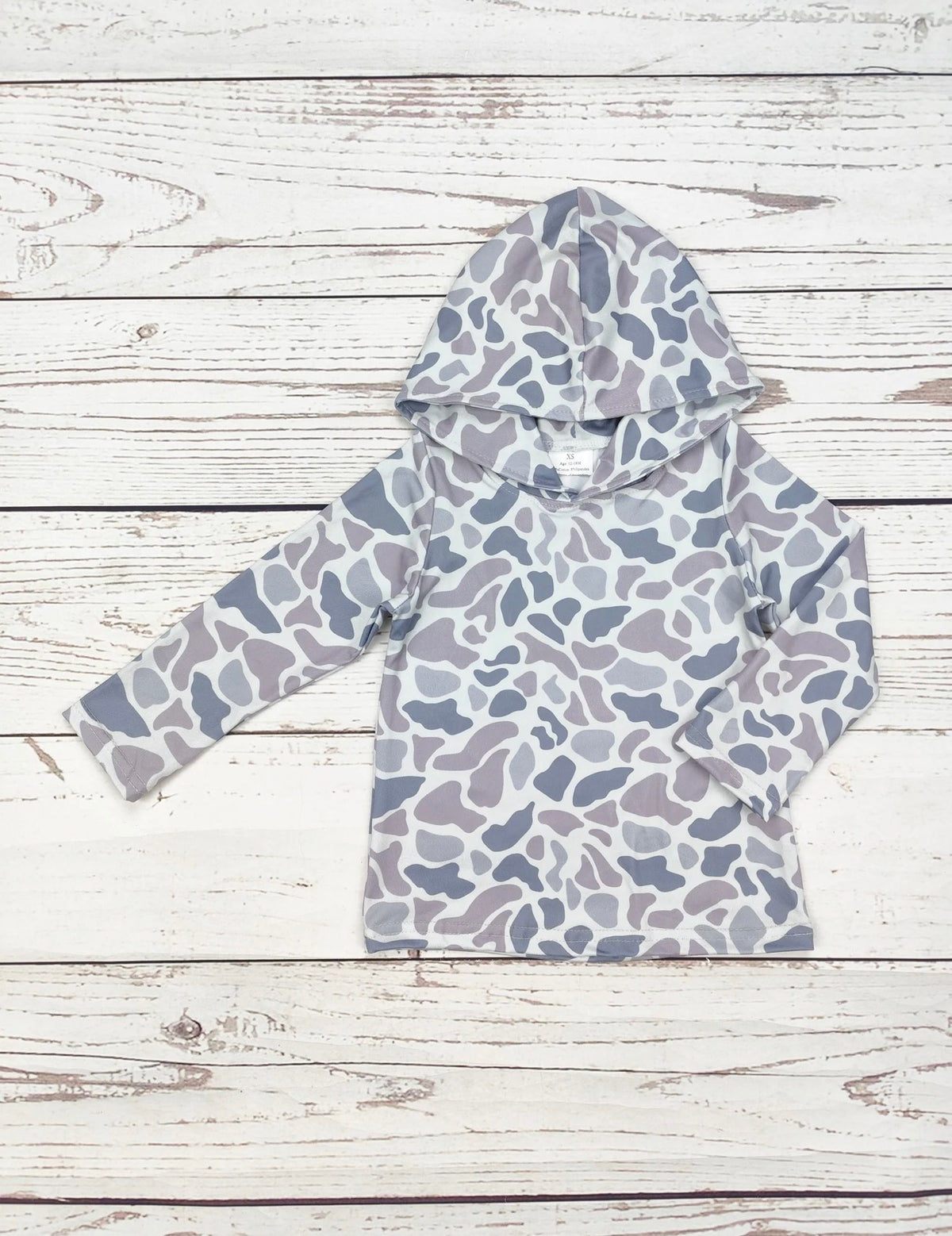 Camo Hooded Long Sleeve