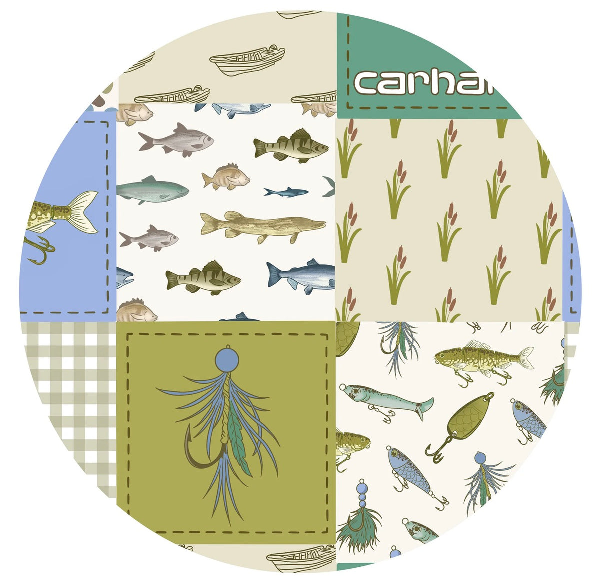Lil Angler Patchwork Zippy